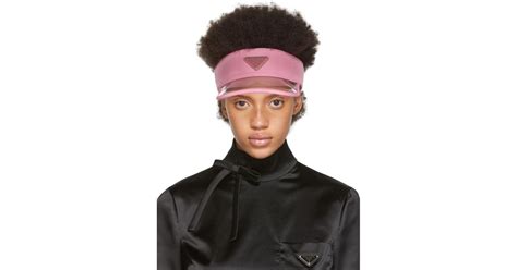prada visor pink